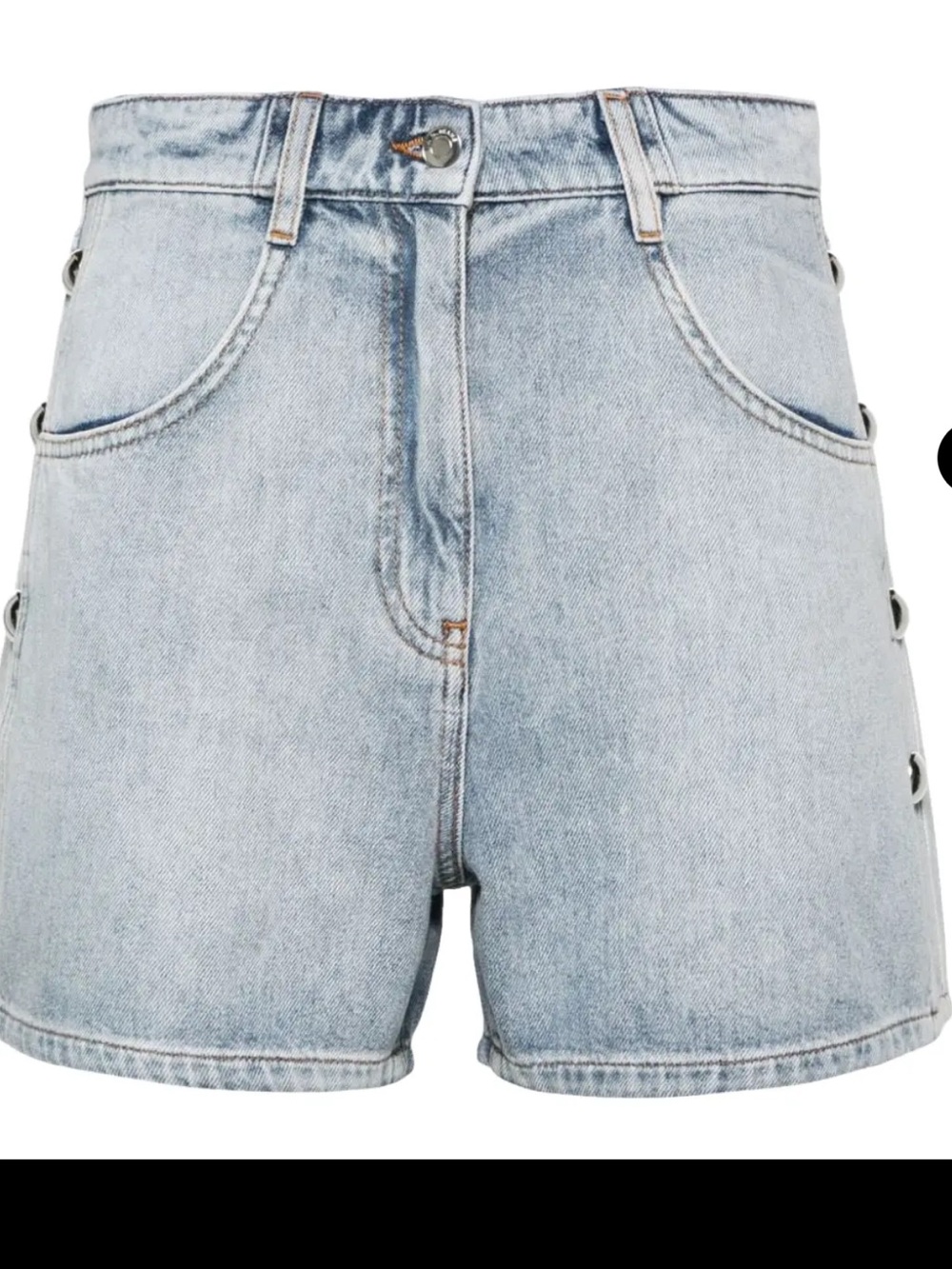 High-Waist Light Wash Denim Shorts NWOT